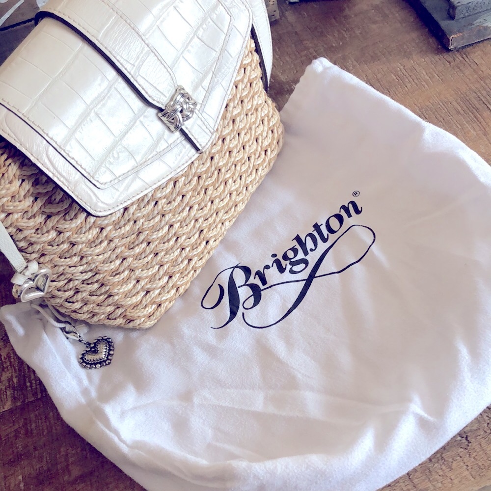New Condition Brighton Woven Purse with Dust Bag